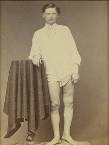 受伤的内战士兵（私人查尔斯韦斯特菲尔德，陆军医学博物馆标本第4278号），1865年4月，1865年（蛋白打印） 作者 威廉·亚伯拉罕·贝尔